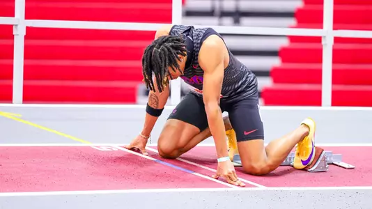 Ronnie Kendrick in the starting blocks.