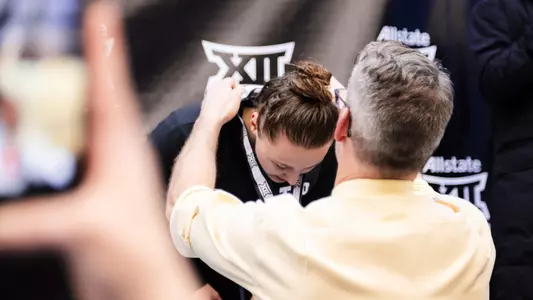 Nina Vadovicova being medaled