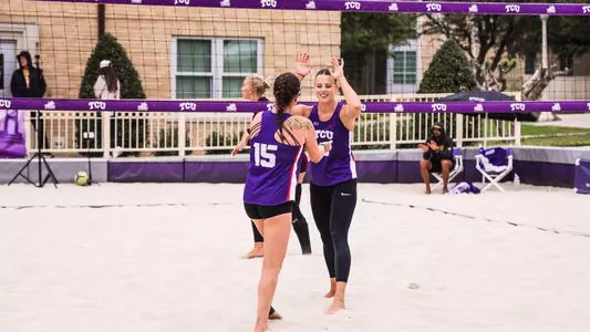 Kaitlyn Bradley and Elea Beutel against Arizona State