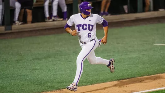 Noah Franco runs the bases against Arizona on April 10, 2026.