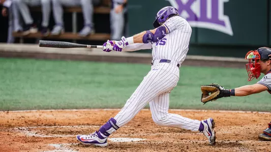 Chase Brunson hits a home run in a win over Arizona on April 11, 2026