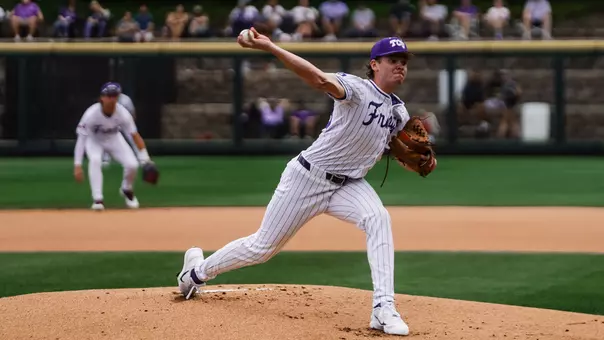 Lance Davis throws a pitch in a game against Arizona on April 11, 2026.