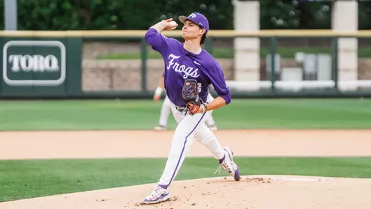 Zack James throws a pitch against Arizona on April 11, 2026.