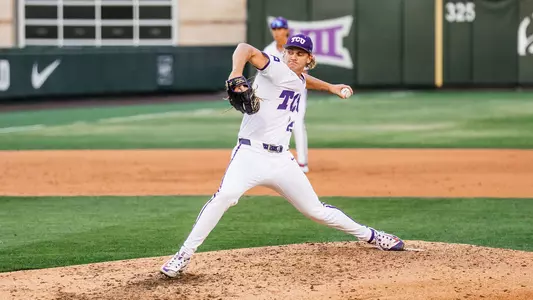 Mason Brassfield throws a pitch in a game against Arizona at Lupton Stadium.