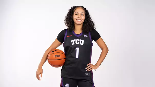 TCU guard Camille Williams poses during her official visit.