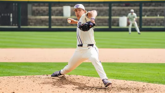 Tommy LaPour throws a pitch.