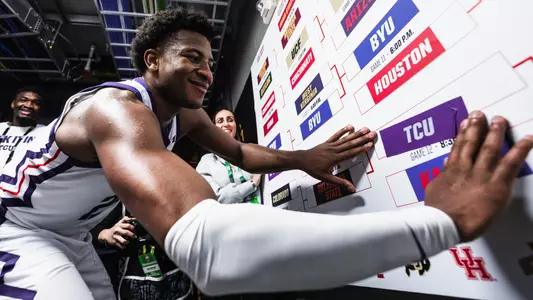 Xavier Edmonds moves TCU to the winner's side of the Big 12 Tournament bracket.