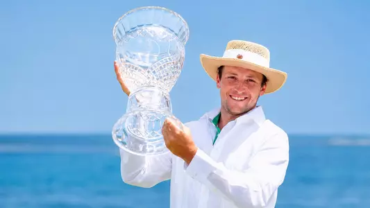 Stefano Mazzoli with a clear trophy