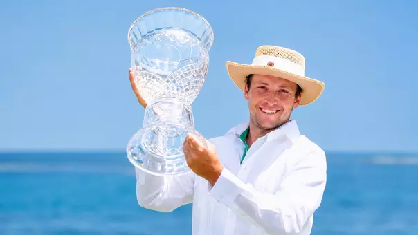 Stefano Mazzoli with a clear trophy