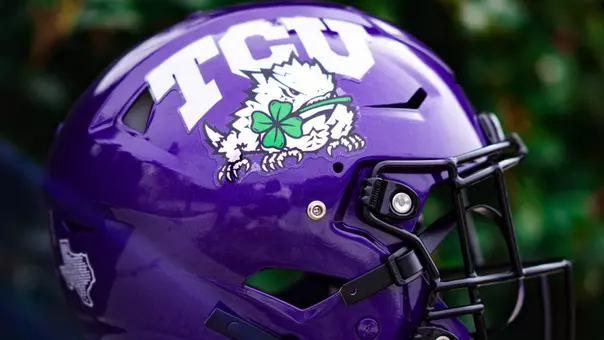 TCU Clover Frog Helmet Decal