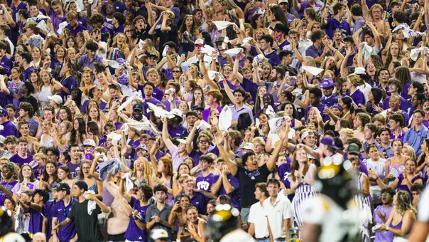 Student section during Grambling State game