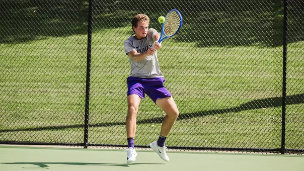 Matthieu Chambonniere connects on a forehand