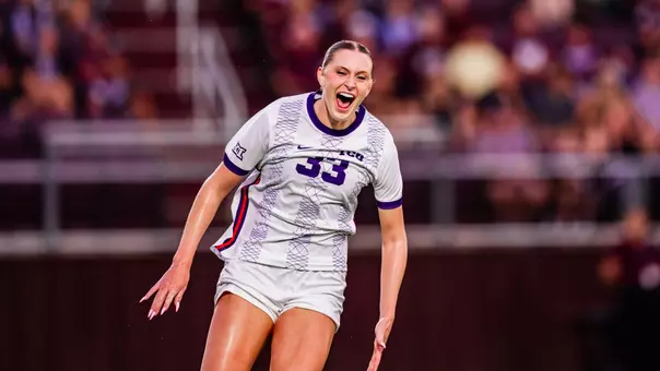 Grace Vest celebrating a goal scored