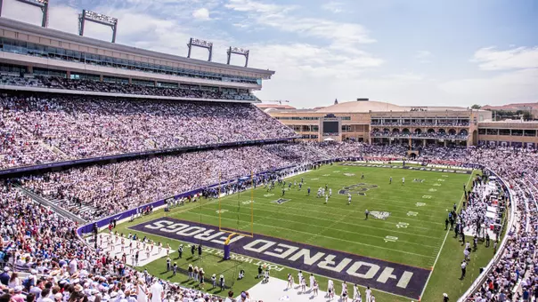 Crowd at Amon G. Carter Stadium against SMU
