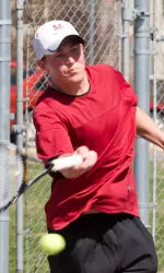 Cody Kohlmoos clinched the match in three sets Saturday.