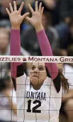 Natalie Jones blocked a career-high nine balls