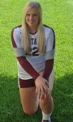 Griz senior volleyball player Paige Branstiter serves as the president of SAAC.