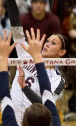 Kayla Reno's last two matches: 36 kills, 4 attack errors on 71 swings