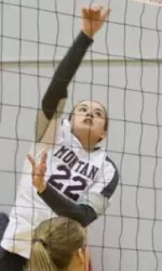 Claire McCown had six kills off the bench