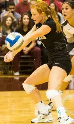 Megan Murphey had 24 digs in the victory