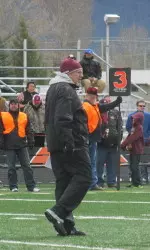 Head football coach Mick Delaney welcomes the Missoula community to help the team close out spring ball on Friday.