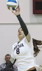 Michelle Robinson had a season-high four service aces