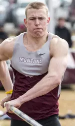 Riley Neville cleared 15 feet in the pole vault Saturday