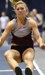 Sammy Evans came up big on her final long jump