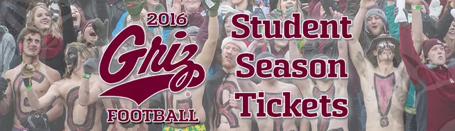 2016 Griz Football Student Season Tickets
