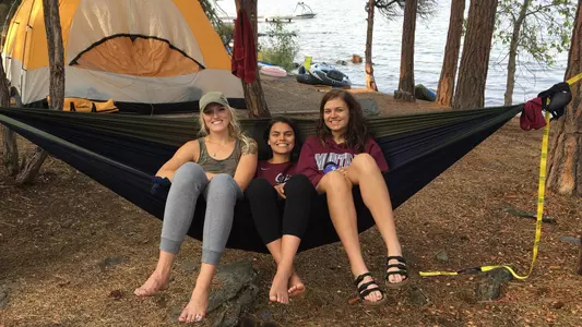 Volleyball camping trip