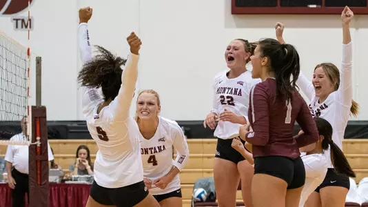 Montana volleyball scrimmage vs. North Dakota