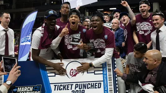 2019 Big Sky championship celebration
