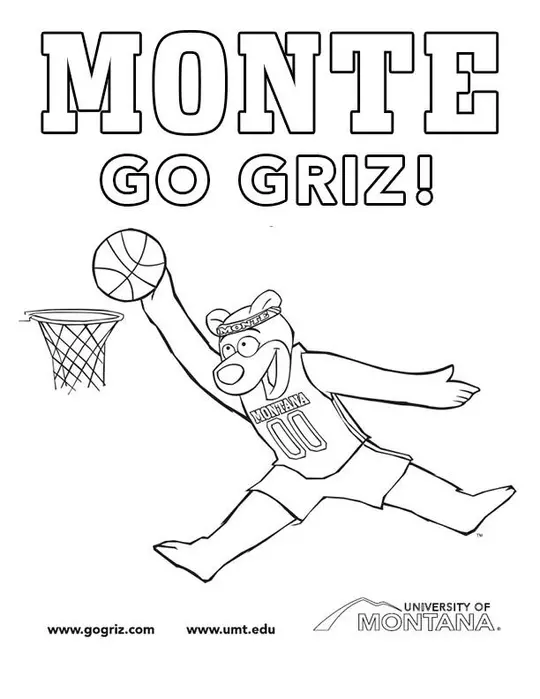 Monte Coloring Sheet Jpeg