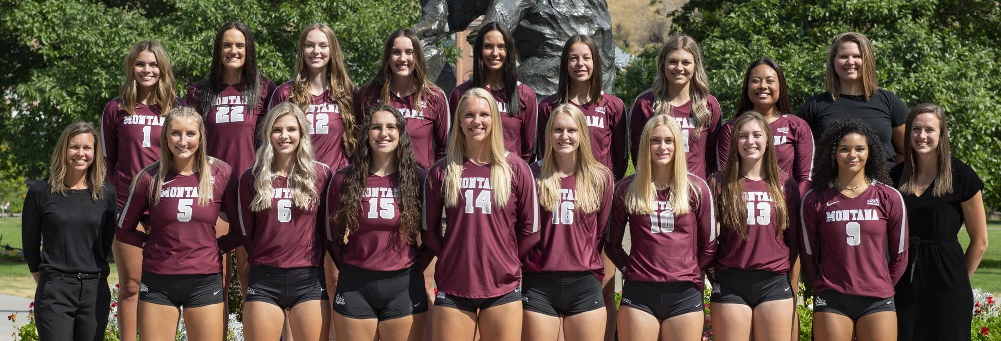 2020 Montana volleyball team photo