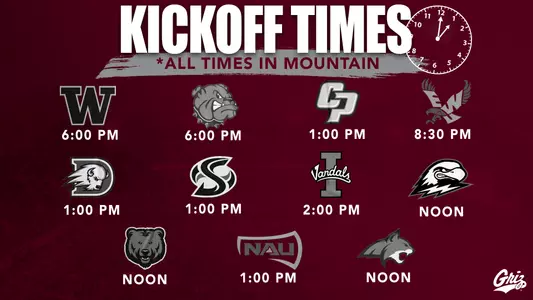 kickoff times