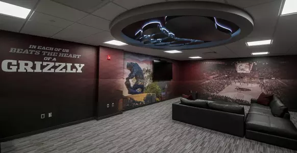 Men's basketball locker room