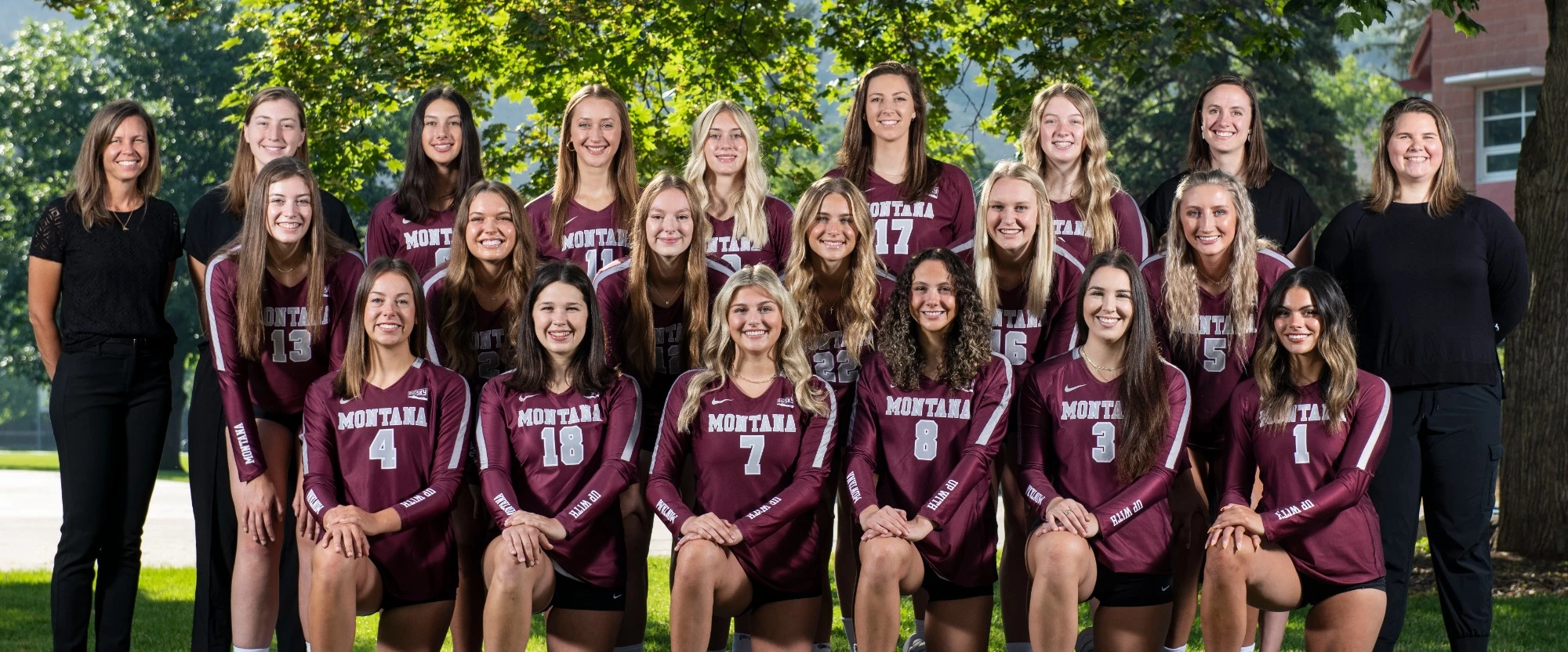 2022 Montana volleyball team photo_roster page