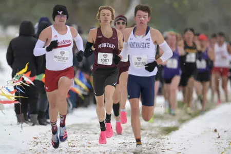 Scenes from the Big Sky Conference Cross Country Championship at the University of Montana Golf Course in Missoula, Montana on October 27, 2023.