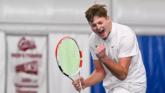 The University of Montana men’s tennis team plays against Eastern Washington at PEAK Racquet Club in Missoula on Sunday, March 5, 2023.