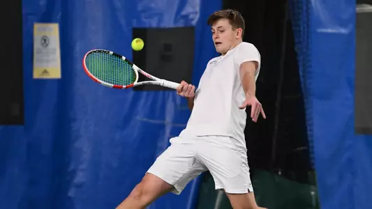 The University of Montana men’s tennis team plays against Eastern Washington at PEAK Racquet Club in Missoula on Sunday, March 5, 2023.