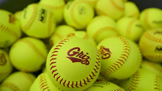 The Montana Softball Team practices on opening day for the season on September 7, 2022 at the Grizzly Softball Complex.