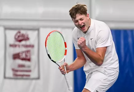 The University of Montana men’s tennis team plays against Eastern Washington at PEAK Racquet Club in Missoula on Sunday, March 5, 2023.
