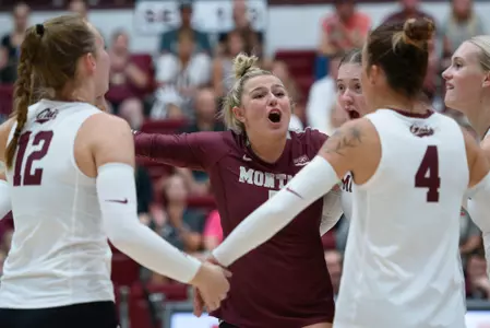 Scenes from Montana's match against No. 17 BYU at the Ellesyn Invitational.