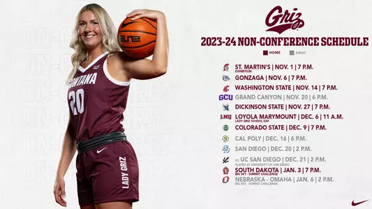 2023-24 Lady Griz nonconference schedule