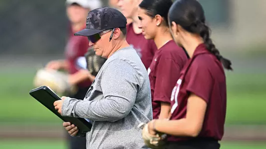 The Montana Grizzlies practices at Grizzly Softball Stadium on Sept. 10, 2024 in Missoula, Montana.