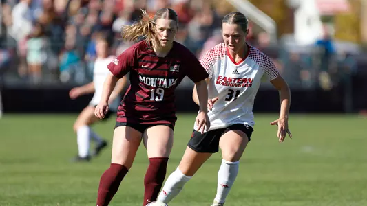 The University of Montana soccer team ends in a tie game against Eastern Washington University, on October 13, 2024.