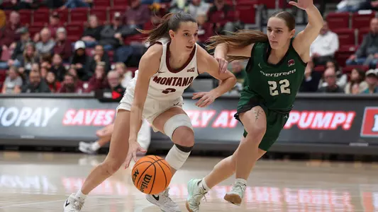 The University of Montana women's Griz basketball team defeats the Everegreen State Geoducks, 107-56, on November 26, 2024.