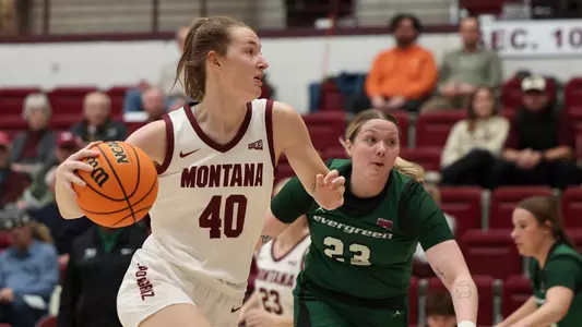 The University of Montana women's Griz basketball team defeats the Everegreen State Geoducks, 107-56, on November 26, 2024.