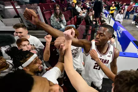 Montana beat Portland State 87-81 in the second round of the Big Sky Conference Basketball Tournament in Boise, Idaho on March 11, 2024.