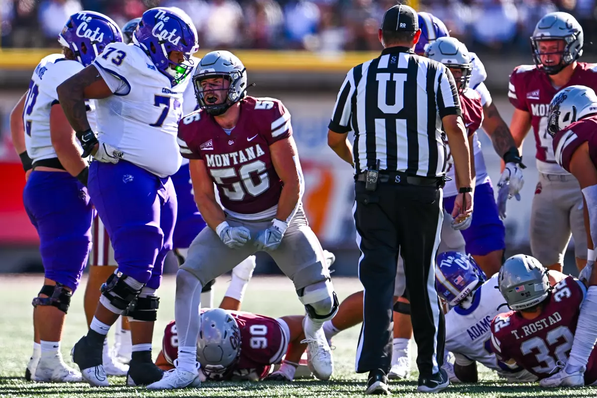 The Montana Grizzlies face of with the Western Carolina Catamounts at Washington-Grizzly Stadium on September 21, 2024 in Missoula, Montana.